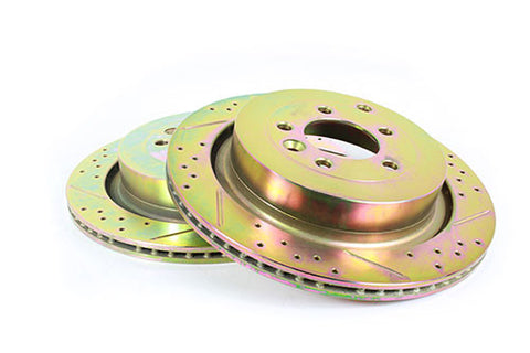 Terrafirma vented rear cross drilled and groved brake disc (D3 4.4P & RRS)